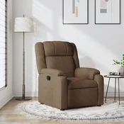 Vidaxl vidaXL Naslanjač, rjav, oblazinjen s tkanino