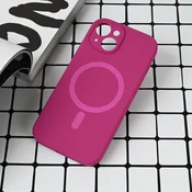 Torbica Magsafe Pure color za iPhone 15 6.1 tamno pink