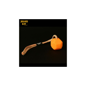 Julius-K9 IDC fluorescentna žoga z vrvico - oranžna O 60 mm (242-BLL-60-ORW)
