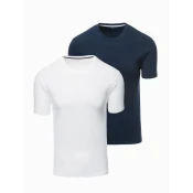 Ombre Set of mens t-shirts with round neckline