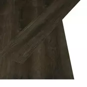 Vidaxl Samolepilna talna deska Temno rjava 4,46 m2 32 kos PVC