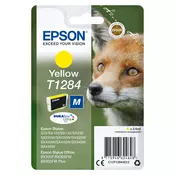 EPSON T1284 (C13T12844022), originalna kartuša, rumena, 3,5ml, Za tiskalnik: EPSON STYLUS OFFICE BX305F, EPSON STYLUS S22, EPSON STYLUS SX125, EPSON
