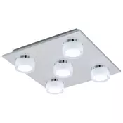 Eglo Romendo 1 zidna/plafonjera/5, led, 5x7,2w, 5x570lm,  hrom/bela