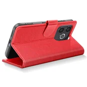 AVIZAR Denarnica za Honor 600 Lite Serija Chesterfield s funkcijo stojala, Rdeča, (5000274692)