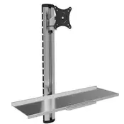 Techly ICA-PLW 01 Stenski nosilec za monitor 15-27 s polico za tipkovnico