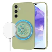 Silikonski ovitek Techsuit SoftFlex MagSafe za Samsung Galaxy A55 - matcha