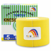 Temtex Tape Classic elasticna traka za mišice i zglobove boja Yellow 1 kom