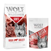 12 kg suhe hrane Wolf of Wilderness + Snack gratis! - Soft - High Valley - govedina + High Valley - govedina (monoprotein)