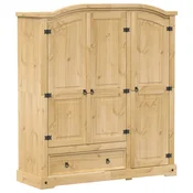 Vidaxl Garderobna omara Corona 151,5x52x170 cm trdna borovina