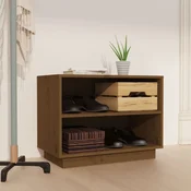 Ormaric za cipele boja meda 60 x 34 x 45 cm od masivne borovine