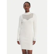 Guess Pletena obleka W6RK61 Z4842 Bela Regular Fit