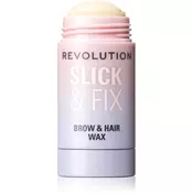 Makeup Revolution Slick & Fix Brow & Hair Stick vosek za lase v paličici 13 g