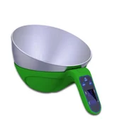 INF Digitalna kuhinjska tehtnica z inox skledo, snemljiva merilka, 5kg Green, (5000298787)