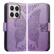 GS Ovitek s preklopom za Xiaomi 17, metulj, vijoličen