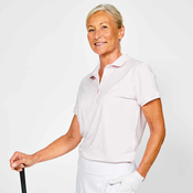 Polo majica za golf ženska WW 500 ružicasta