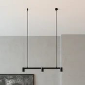 Arcchio viseča svetilka Brinja, črna, 90 cm, 3-svetilna, GU10 - Dnevna soba/jedilnica - Sodobni - Aluminij
