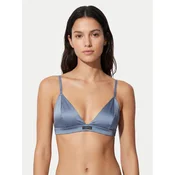Calvin Klein Underwear Trikotni nedrček Signature Satin LV00QF8392 Svetlo modra