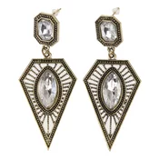 Uhani JEWELRY & WATCHES - Triangle - K8_White