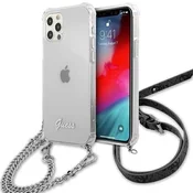 Guess Etui Guess 4G Silver Chain za iPhone 12 Pro Max - prozorno