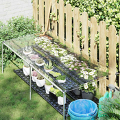 vidaXL Tarpaulin s očesi Transparentno 1 x 2 m Polietilen