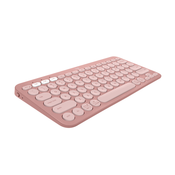 slomart bluetooth tipkovnica s stojalom za tablični računalnik logitech k380 francoski roza azerty