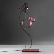 Namizna svetilka Knikerboker Curve LED, rdeča - Dnevna soba/jedilnica - Sodobni - Kovina
