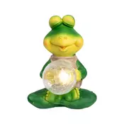 Solarna baštenska lampa žaba
