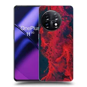 Silikonski črni ovitek za OnePlus 11 5G - Organic red