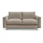 Sivorjava sedežna garnitura za spanje/raztegljiva 220 cm Cocoone – Bobochic Paris