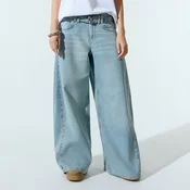 Farmerke wide leg sa niskim strukom