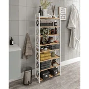 Hanah Home višenamenska polica Plastic Bathroom 8, 46 cm, bela