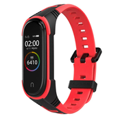 JEREMEN HEYBAND SHIELD XIAOMI MI SMART BAND 5/6/6 NFC/7 RED/BLACK