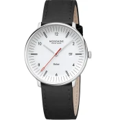 Mondaine MLE.41910.LBV Mens Watch Doppio Solar 41mm 5ATM