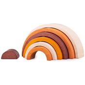 Bigjigs Toys Bigjigs Baby Leseno sestavljanje Mavrica Naravno
