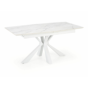 Stol Houston 1559 Bijeli mramor, Bijela, 78x89x160cm, EstensioneNastavak za produživanje, Medijapan, Metalne