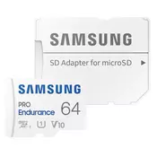 Memorijska kartica PRO Endurance MicroSDXC 64GB U3 + SD Adapter MB-MJ64KA