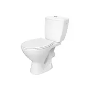 shumee Kompaktni WC sedež bele barve s sedežem KASKADA 3/6 L