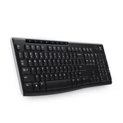 Logitech K270 Bežicna tastatura, Standardne velicine, Crna