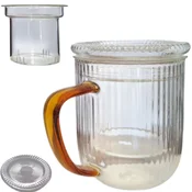 shumee Steklena termo skodelica s steklenim infuzerjem 0,4 l za pripravo čaja in zelišč