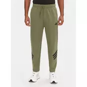 adidas Spodnji del trenirke Future Icons 3-Stripes JD4891 Zelena Loose Fit