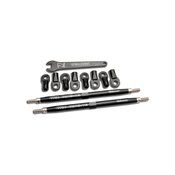 Traxxas ojnica 128 mm aluminijasta črna (2)