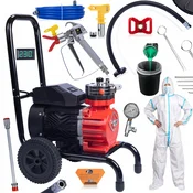 Rosfix Set Airless Brizgalna Naprava Strong Storm 1100 RSS05 – 3500W, 22MPa, 18L/min, Obleka, Pištola, Šoba 517, Čistilni Izdelki, (5000211864)