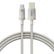 Polnilni in podatkovni 100W USB-A v USB-C kabel Baseus Titanium - 480Mbps - 2m - silver