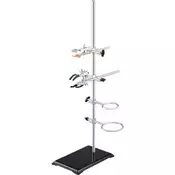 VEVOR Stojalo za laboratorij nosilec 599 cm palica 211x135 cm podstavek iz jekla 2 kompleta