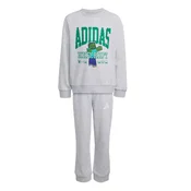 ADIDAS SPORTSWEAR Športna trenirka Adidas x Minecraft  kobalt modra / voda / pegasto siva / zelena