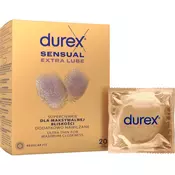 Durex Sensual Extra Lube kondomi 20 kos