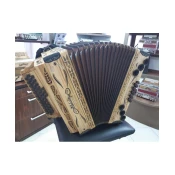 Diatonična harmonika Melodija, model META, oljka 3/III 37+3, A mano
