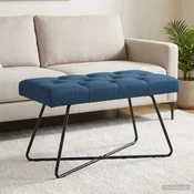 Klop s gumbnim oblazinjenjem Modra 80 x 40 x 46 cm Blago