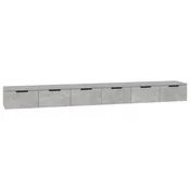 MAISON CHIC Stenska omarica - Zidna omarica 2 kosa beton. siva 102x30x20 cm inženirski les iu1097, (22063596)