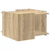 vidaXL Klubska miza Sonoma hrast 50,5 x 50 x 33 cm Inženirski les